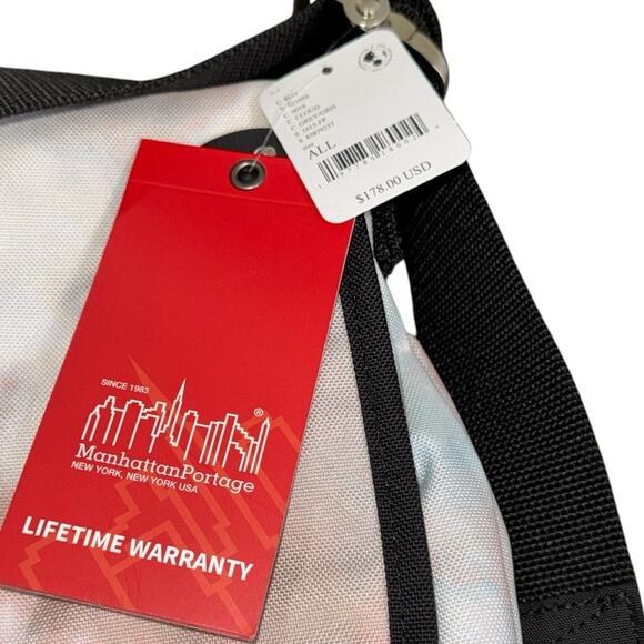 NWT! Free People x Manhattan Portage Messenger Bag in Cloud (MSRP $178) - Picture 9 of 11